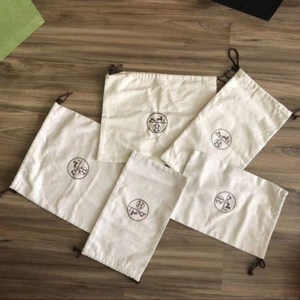 Hermes Toiletry Travel Bag Set Of 5 Logo Canvas - image 3